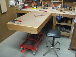 Motorcycle maintenance is a labor of love, but that doesn't mean it has to be. Assembly Table Hydraulic Lift By Robsshop Lumberjocks Com Woodworking Community