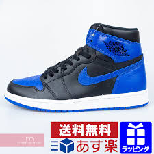 nike air jordan 1 retro high og555088 007 nike air jordan 1 nostalgic high royal higher frequency elimination sneakers black x blue size us9 5 27 5cm