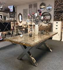 4.5 out of 5 stars 17. Casa Padrino Luxury Dining Table Natural Silver 200 X 100 X H 75 Cm Dining Room Table With Glass Top