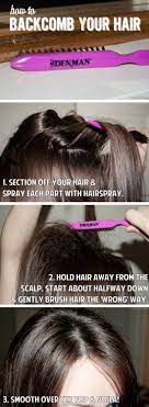 How To Back Comb Hair Teased Hair Hair How To Backcomb Hair