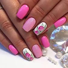 Nail Art 4769 Best Nail Art Designs Gallery Bestartnails Com Pink Glitter Nails Bright Pink Nails Pink Nail Art