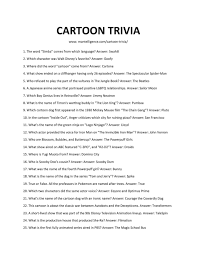 This post was created by a member of the buzzfeed community.you can join and make your own posts and quizzes. 36 Best Cartoon Trivia Questions And Answers Spark Fun Conversations
