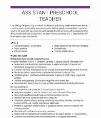 Teacher Assistant Job Description Resume Best Of Assistant Preschool Teacher Resume Sample Teacher Assistant Jobs Preschool Teacher Resume Job Resume Examples