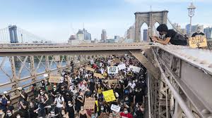 George Floyd Memorial Live Updates Thousands March Across Brooklyn Bridge For George Floyd Abc7 New York