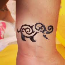 The elephant henna tattoo is also a simple design that you can put either on your hand or on your feet. Simple Elephant Tribal Tattoo Novocom Top