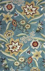 Jaunty Laguna Lg 243 Oasis Blue Area Rug Is Hand Tufted Of Quality Wool With Accents Of Viscose It Has A Multi Textured Surf Rugs Area Rugs Large Scale Floral