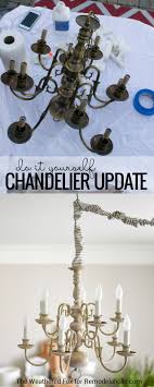 Wiring recessed lights in parallel diagram. Remodelaholic Diy Plug In Chandelier From Thrifted Hardwired Light