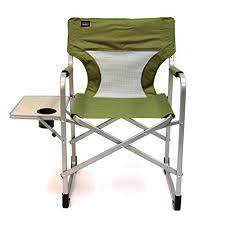 Mac Sports Folding Director Chair With Side Table And Cool Mesh Panel Moss Green Read More At The Image Lin Camping Furniture Directors Chair Outdoor Chairs