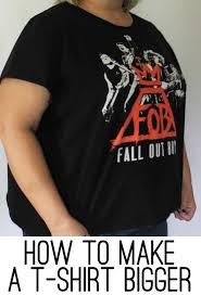 How To Make A T Shirt Bigger The Easy Way Shirt Refashion Altering Clothes Sewing Clothes