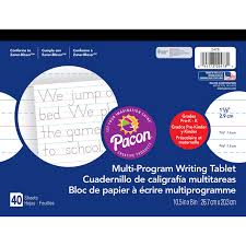 For younger children, this printable writing paper for kids features a box for drawing a picture, and lines for writing a story. Multi Program Handwriting Tablet The School Box Inc