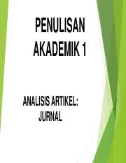 Pgsd scientific journal is a journal with peer reviews published twice every may and november. Contoh 4 Seminar 1 Analisis Artikel Jurnal Pdf Penulisan Akademik 1 Analisis Artikel Jurnal Senarai Jurnal Jurnal Tajuk Jurnal 1 Belajar Kemahiran Course Hero
