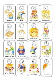 Time And Daily Routine Card Game Worksheet Free Esl Printable Worksheets Made By Teachers Routine Cards English Lessons Daily Routine Worksheet