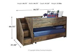 Ashleys furniture bedroom sets best of ashley bed frames somerset white metal frame king size laura single. Trinell Twin Loft Bed With Pull Out Caster Bed Ashley Furniture Homestore