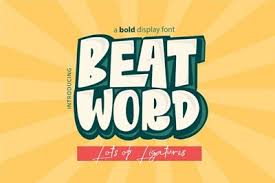 There are plenty of type libraries online, but if budgets are tight, you can't always stretch to a pricey typeface. Download Beat Word Bold Display Font Otf Ttf