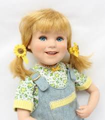 RARE Vintage Danbury Mint JESSIE John Deere Farm Girl 17" Porcelain & Cloth  Doll