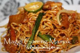 Database makanan dan penghitung kalori. Maggi Goreng Mamak Resepi