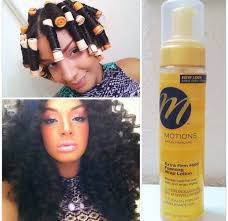 Then shampoo hair with nairobi hydrating detangling shampoo. Perm Rod Curls Apply Motions Foaming Wrap Lotion To Dry Hair Sections At A Time Roll Hair Into The Perm Rod Natural Hair Styles Hair Styles Natural Hair Tips