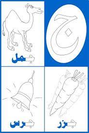 أوراق عمل لربط الحرف مع الصورة prewriting activities preschool arabic kids alphabet preschool
