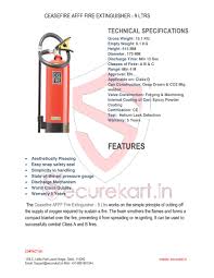 Home & car fire extinguishers (art range). Ppt Features Of Ceasefire Fire Extinguisher Afff Foam 9 Itr Powerpoint Presentation Id 7456042