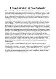 Le uniche vere difficoltà le ho incontrate nelle dimostrazioni geometriche, soprattutto verso la fine, nella giornata dedicata alle maree: Il Mondo Sensibile E Il Mondo Di Carta Dialogo Sopra I Due Massimi Sistemi Del Mondo Galileo Galilei Docsity