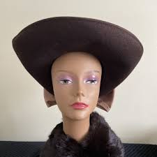 Wide Brim Original 100% Wool Vintage Hats for Women for sale