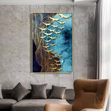 Gold leaf painting | gold leaf art. Hello Before Purchasing Please Spend Few Minutes To Read This I Want You To Know That The Effect P Abstract Canvas Painting Unique Canvas Art Painted Leaves