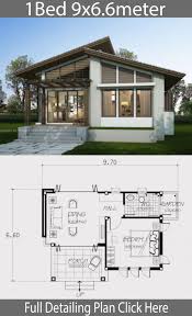 Small house plan, three bedrooms, modern floor plan, modern architecture. Small Modern House Plans One Floor 2020 In 2020 Small House Design Plans One Bedroom House Small House Style
