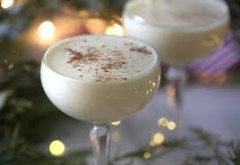 A Closeup Photo Of Eggnog Cocktails In Coupe Glasses Alcoholic Eggnog Christmas Punch Recipes Preppy Kitchen