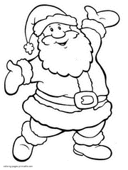 Click a santa claus image below to gp to the printable santa claus coloring pages. Santa Claus Coloring Pages Free Printable Pics For Kids