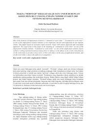 Eduwebtv bahasa melayu kata ganda. Pdf Makna Perintah Sebagai Salah Satu Unsur Hubungan Kerja Menurut Undang Undang Nomor 13 Tahun 2003 Tentang Ketenagakerjaan