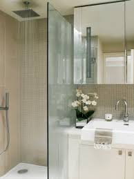 Ideen Kleine Bader Begehbare Dusche Glaswand Abtrennung Regendusche Kleines Bad Mit Dusche Badezimmer Modernes Badezimmerdesign