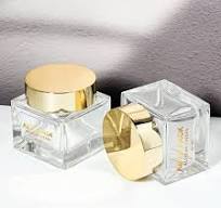 Custom Empty 80g 80ml Square Glass Cosmetic Cream Container Face Mask Jar