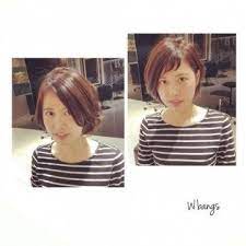 分け目を変えただけなのに 安田成美 髪型 ダブルバング ショートヘアの前髪