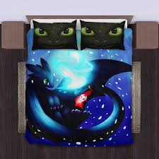 This is a beautiful traditional asian comforter design. Toothless How To Train Your Dragon Bedding Set Duvet Cover And Pillo 99shirt
