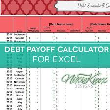 Debt Payoff Calculator For Excel Track Your Interest Rates Payments And Total Credit Card Payoff Plan Cal Debt Payoff Debt Snowball Paying Off Credit Cards
