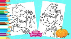 Builds creativity, giving children the liberty of coloring pages to print is a hug opportunity for them to show what they are really made off. Disney Halloween Princess Aurora Snow White Holding Mask Halloween Coloring Page Youtube