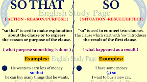 The result type is aliased as member type result_of::type, which is defined in any of the following cases: So That Vs So English Study Page
