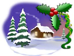 Christmas is a religious holiday celebrating the birth of jesus as well as a cultural and commercial event. Christmas Card Clipart Of A Picture Of A House And Christmas Trees Free Image Download