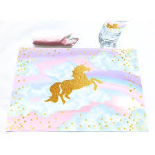 Magical Unicorn 12 Placemats Unicorn Decorations Walmart Com In 2020 Unicorn Decorations Magical Unicorn Unicorn Kids