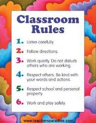 Follow directions of all your teachers. High Mode Online Classroom Rules Classroom Rules Poster Classroom