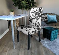 Ikea Dining Chair Cover Cow Print Cow Hide Henriksdal Cover Etsy Dining Chair Covers Ikea Dining Chair Cow Print Chair