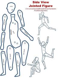 4th Grade Positionable Figure For Drawing Proportion Art Handouts Art Worksheets Art Lesson Plans