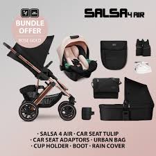 The abc design salsa 4 is a travel system suitable from birth. Abc Design Salsa 4 Diamond Rose Gold Package