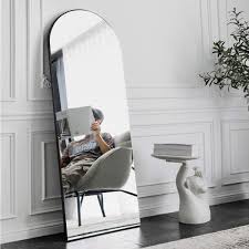 Maybe you would like to learn more about one of these? Buy Ogcau Full Length Floor Mirror Wall Mirror Standing Hanging Or Leaning Against Wall For Bedroom Sleek Arched Top Mirror Large Arched Mirror Wall Mounted Mirror For Bedroom Living Room Black Online In Indonesia