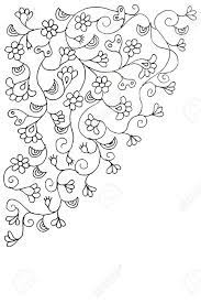 Get 10 free shutterstock images. Simple Floral Batik Design Pattern In Black And White Royalty Free Cliparts Vectors And Stock Illustration Image 106918502