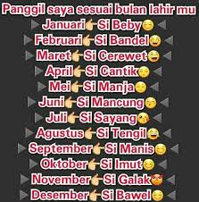 Alhamdulillah, akhirnya bisa posting lagi setelah sekian lama vakum (terakhir kali saya posting adalah di bulan juli, dan sekarang berarti untuk menulis 500 kata biasanya butuh 2 halaman folio. Kata2 Lucu Sesuai Bulan Lahir Kalian Panggil Aku Yah Facebook