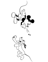Mickey mouse and goofy have fun coloring this nice picture with mickey and his friend goofy! Mickey Mouse Pluto Coloring Pages Super Kins Author