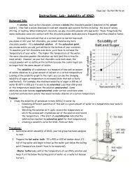 With constant stirring, to what temperature must the solution be raised to produce a saturated solution with no solid remaining? Solubility Practice A Curvy Subject