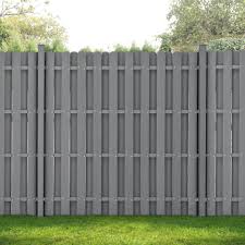 Gute gartenzäune passen sich stilistisch in die landschaft ein. Neu Holz Gartenzaun Mit Pfosten Langreo Lamellenzaun Wpc Sichtschutz 185x376cm Grau Online Kaufen Otto