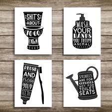 Funny bathroom poster, wc wall art, toilet funn poster. Black And White Bathroom Canvas Wall Art Paintings Laundry Room Diy Photo Framed Prints Posters Pictures Frame Home Decoration Wall Canvas Bathroom Canvas Wall Art Canvas Painting